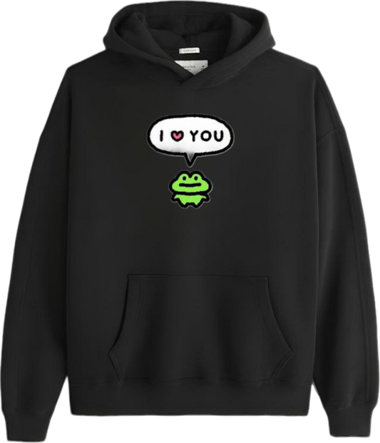 Frog Oversize Hoodie Black 28