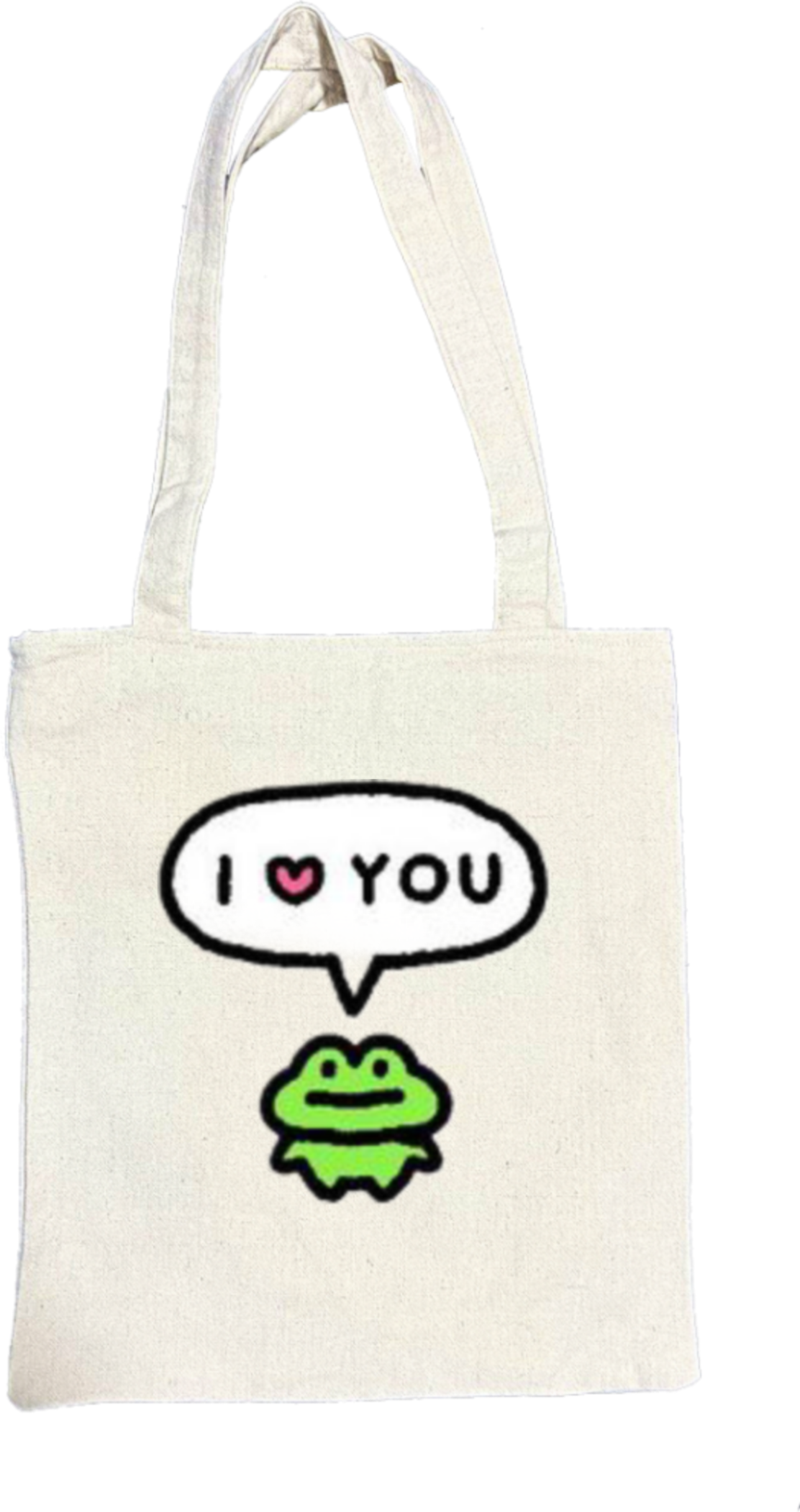 Frog tote bag beige 28