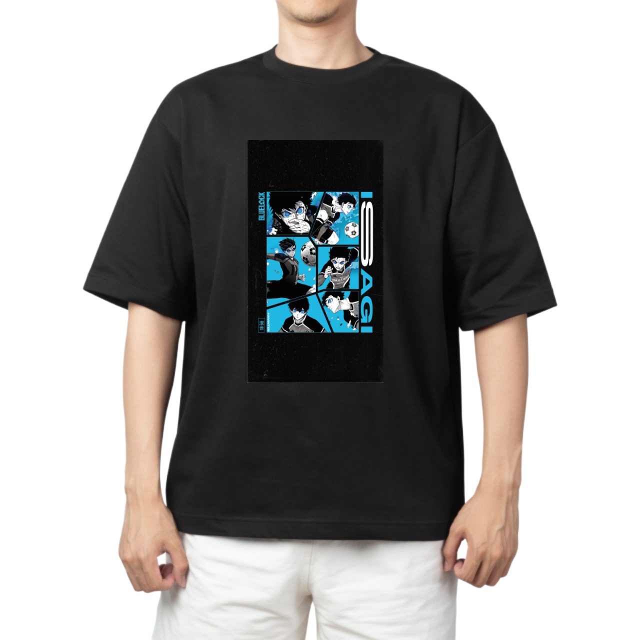 blue lock t- shirt One Size Black 46