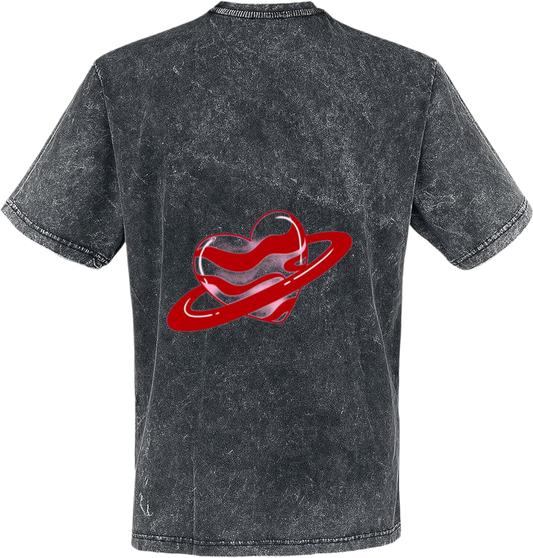 A Planetary Heart t- shirt One Size Washed Back 29