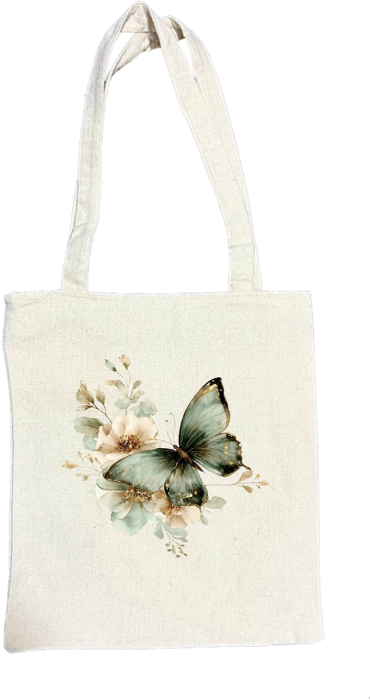 butterflies tote bag Beige 29