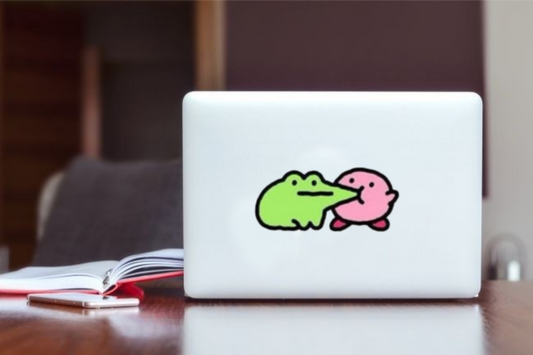 Kawaii Kirby Laptop Sticker, Cute Pink Anime Character Vinyl Decal for MacBook, Waterproof Aesthetic Decal for Water Bottle, Tablet, and Notebook 29