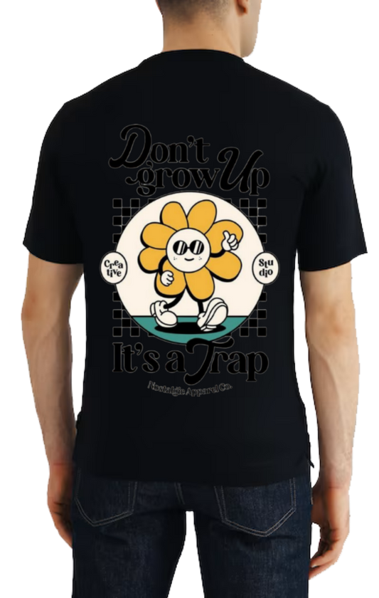Don't Up grow t- shirt One Size Black back 29