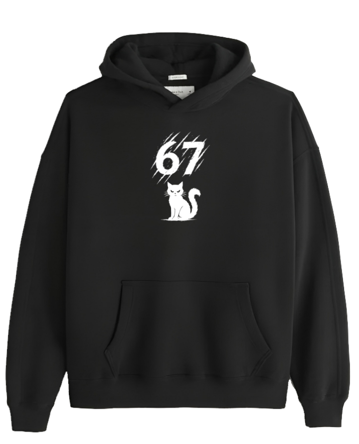designs 67 Oversize Hoodie Black 29