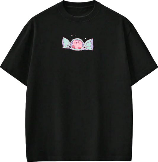 Cute Kirby Anime Graphic T-Shirt, Y2K Aesthetic Kawaii Gaming Tee, Casual Oversized Short Sleeve Top for Wome 29