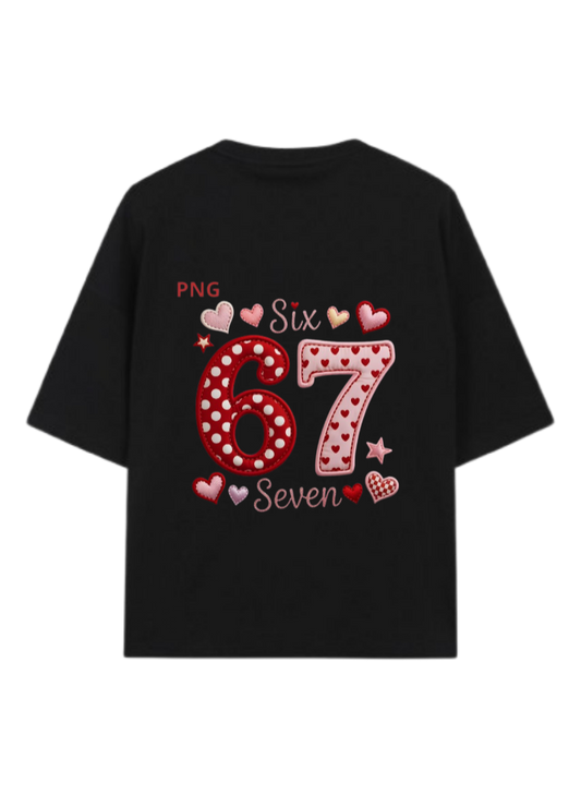 67 designs One Size t- shirt Black Back 28