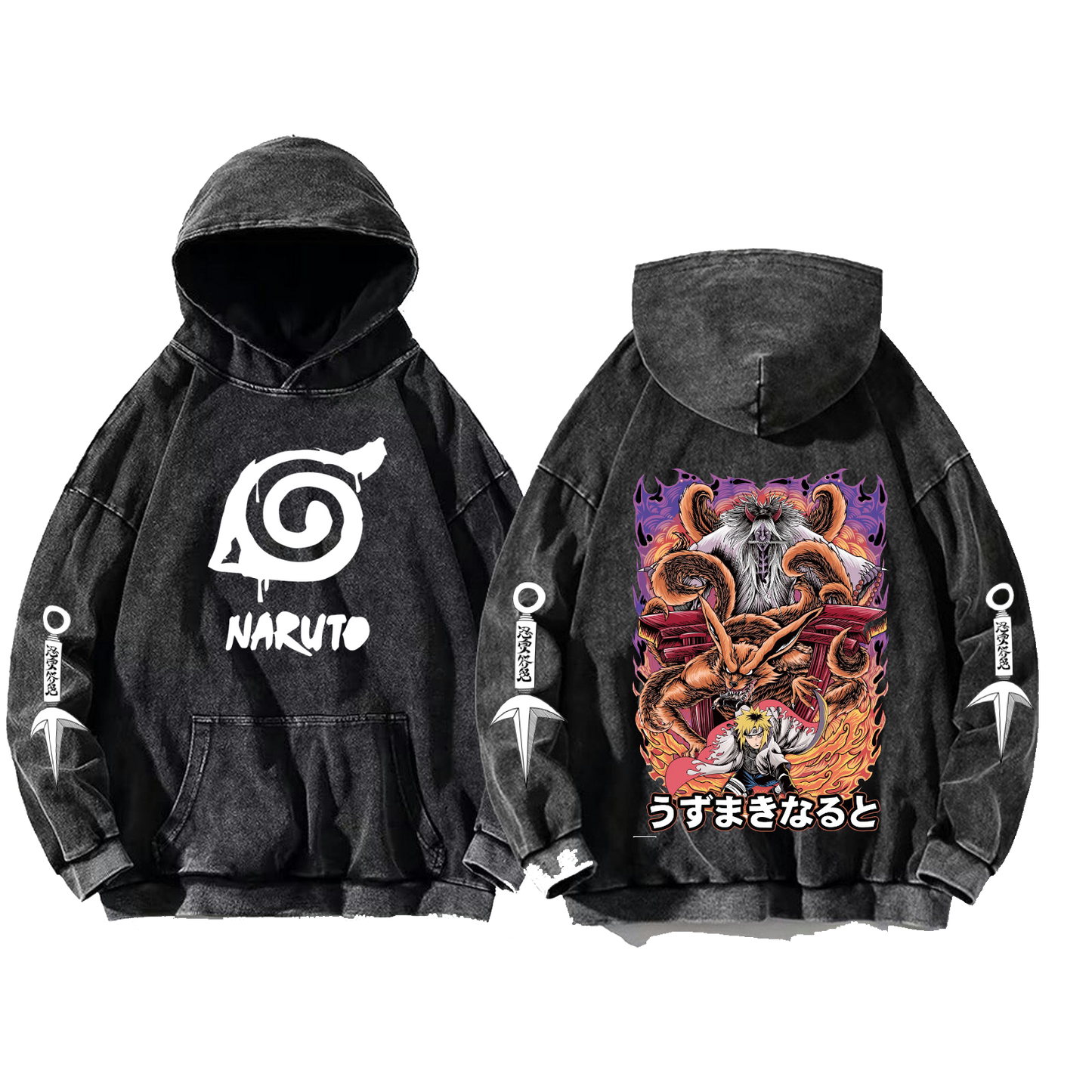 Naruto Shippuden One Size hoodie Washed Back 29