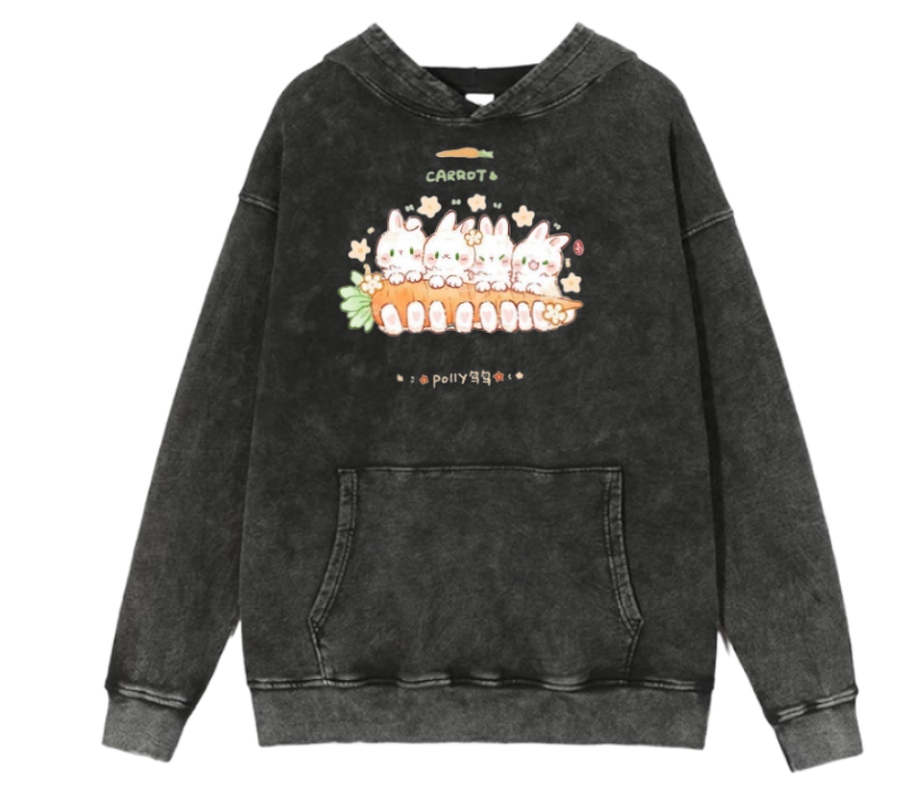 bunny Oversize Hoodie Washed 29