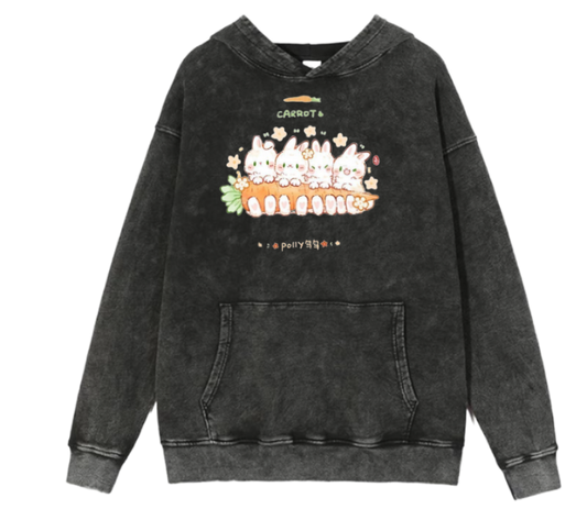 bunny Oversize Hoodie Washed 29