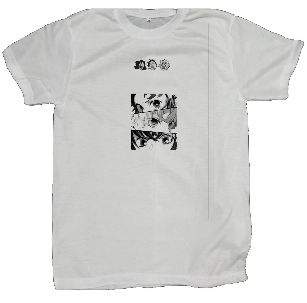 Anime Demon slayer nezuko tanjiro t- shirt fit White 29