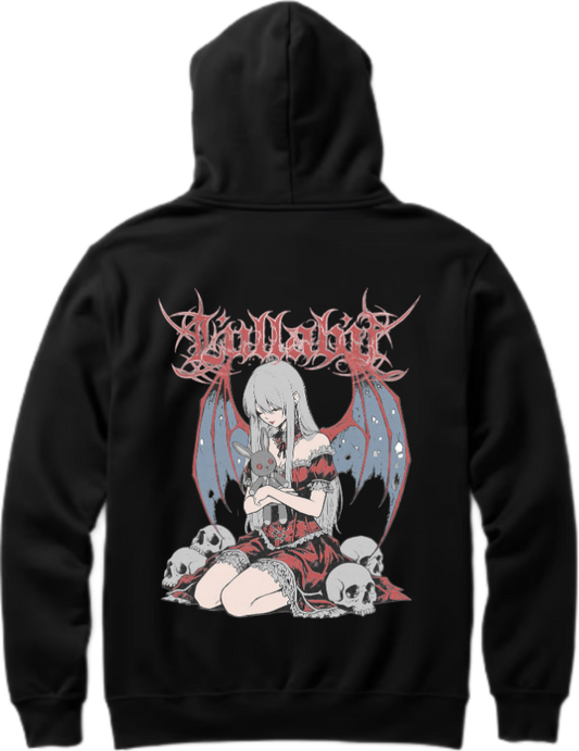 Goth Oversize Hoodie Black Back 29