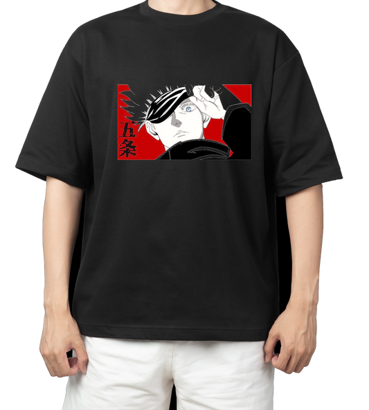 tjujutsu kaisen GOJO Oversize t- shirt Black 29