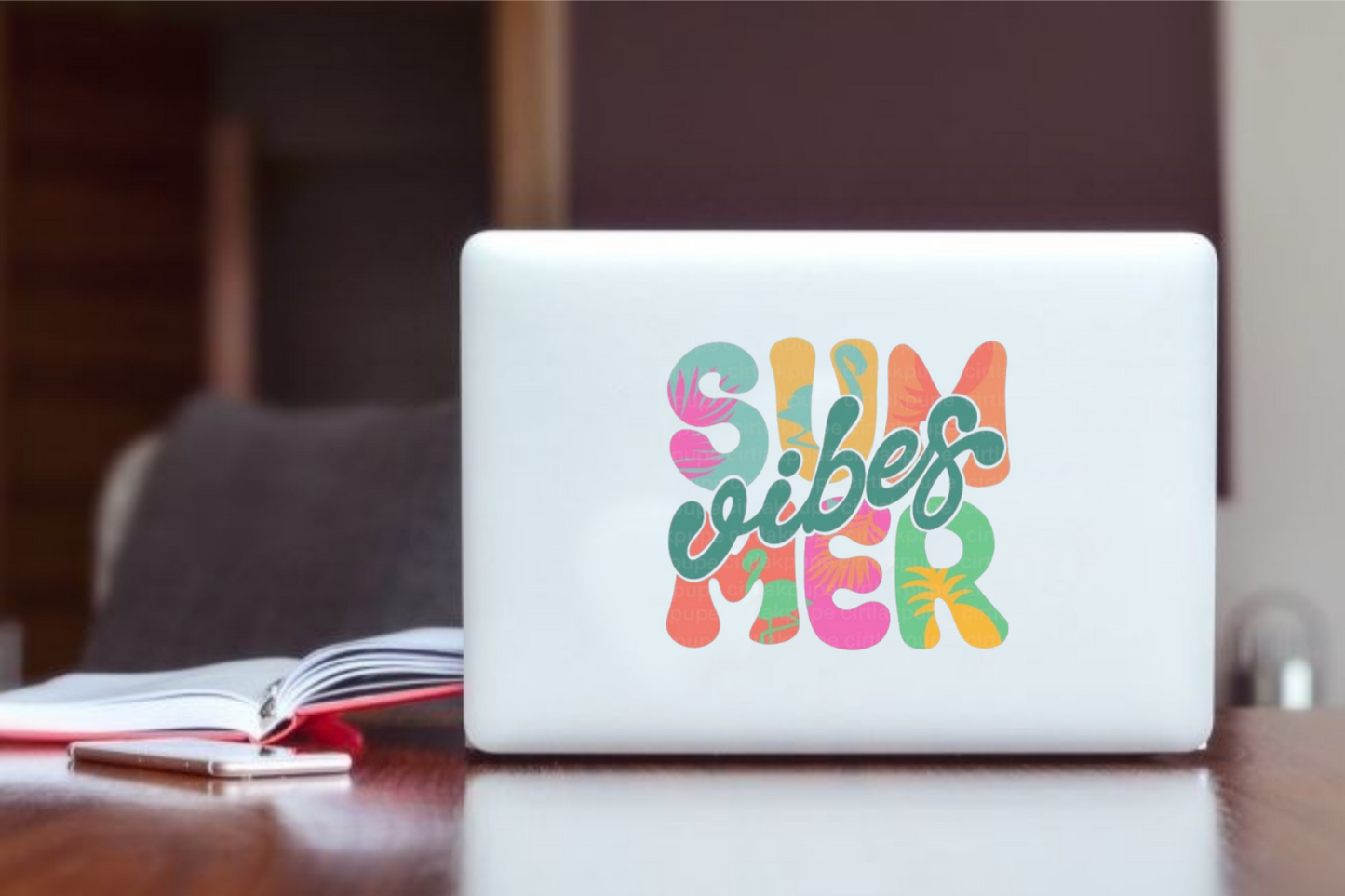 Summer Vibes Laptop Sticker 29
