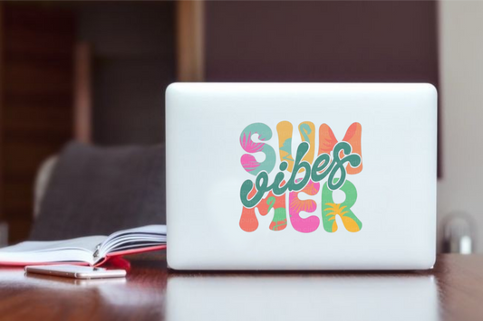 Summer Vibes Laptop Sticker 29