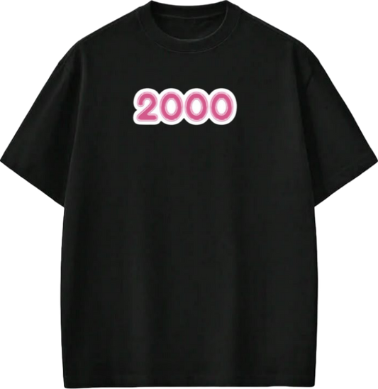 age t- shirt Black  2000