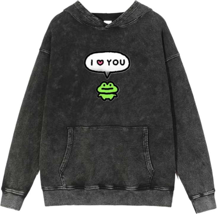 Frog Oversize Hoodie Washed 29