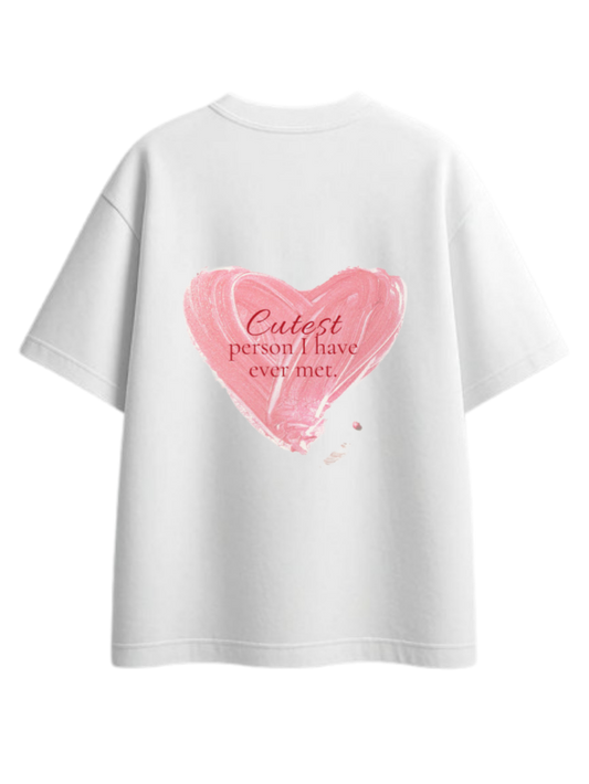 VaIentine coupIe t- shirt White Back 29