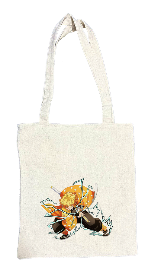 Anime Demon slayer nezuko tanjiro tote bag Beige 29