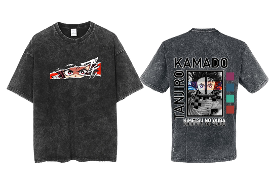 Anime Demon slayer nezuko tanjiro  One Size t- shirt Washed 29