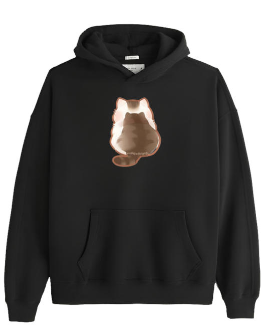 cat Oversize Hoodie Black 29