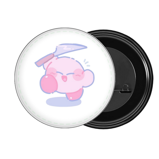 Cute Anime Kirby Bunny Pin Button – Kawaii Pink Rabbit Costume Metal Badge, Aesthetic Backpack & Jacket Accessories, Perfect Gift for Gamers and Anime Fans 29