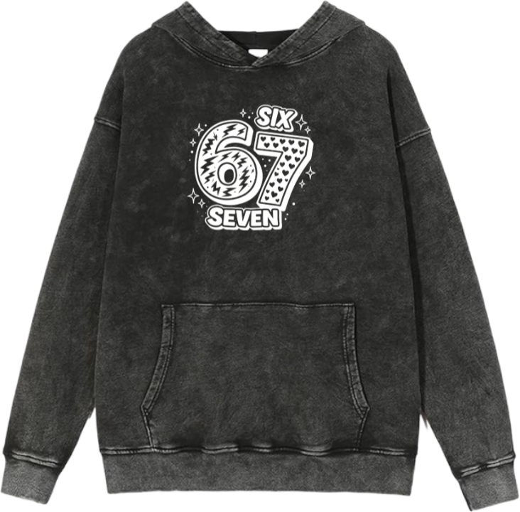 67 designs Oversize Hoodie Washed 29
