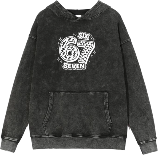 67 designs Oversize Hoodie Washed 29