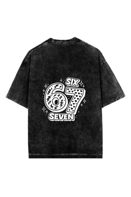67 designs One Size t- shirt Washed Back 29