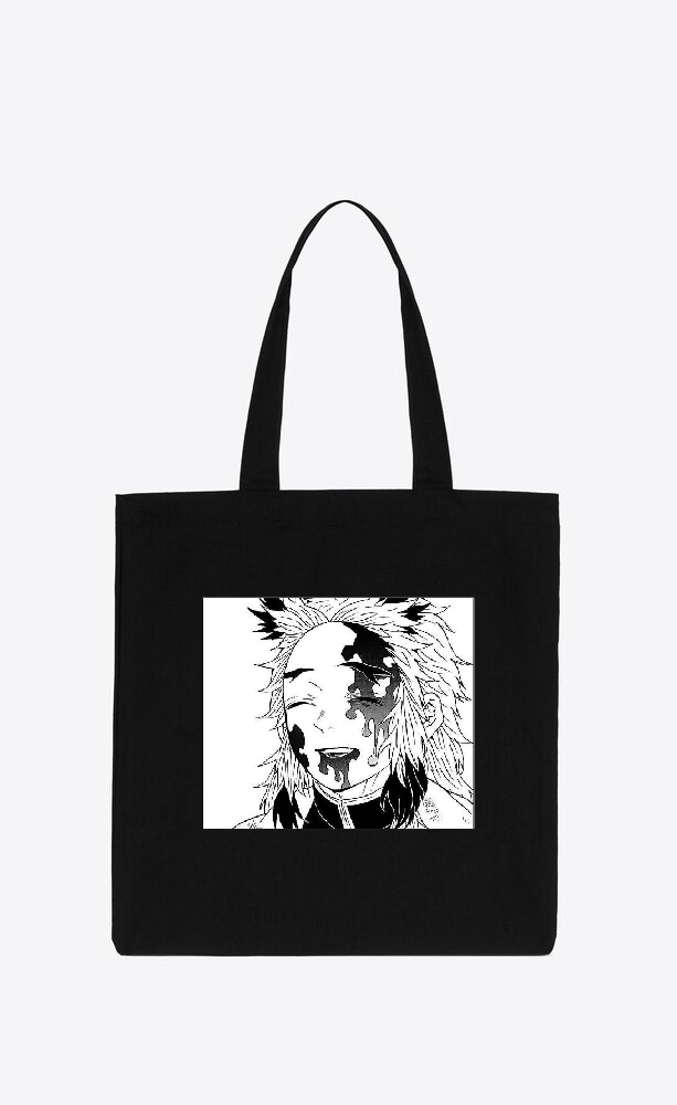 Anime Demon slayer nezuko tanjiro tote bag Black 29
