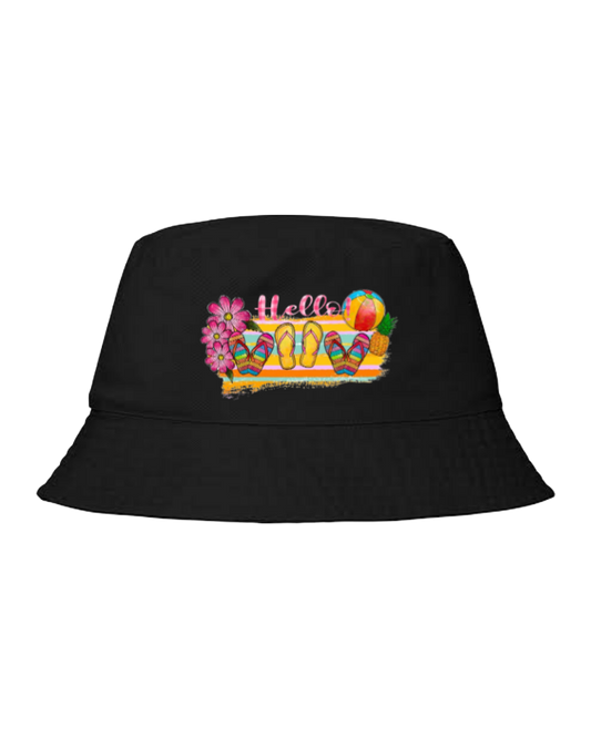 Summer Vibes Bucket hat Fishman hat cap Black 29