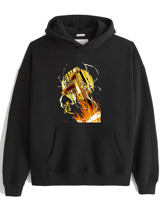 Anime Demon slayer nezuko tanjiro Oversize Hoodie Black 29