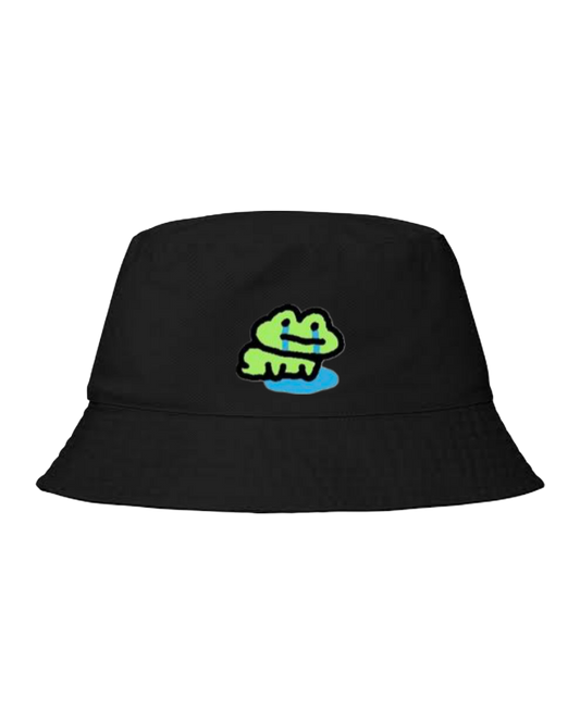 Frog Bucket hat Fishman hat cap Black 29
