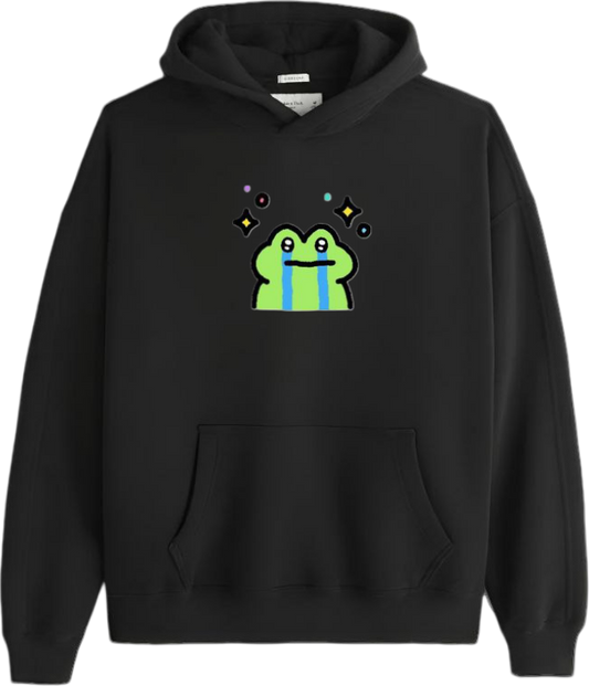 Frog Oversize Hoodie Black 29