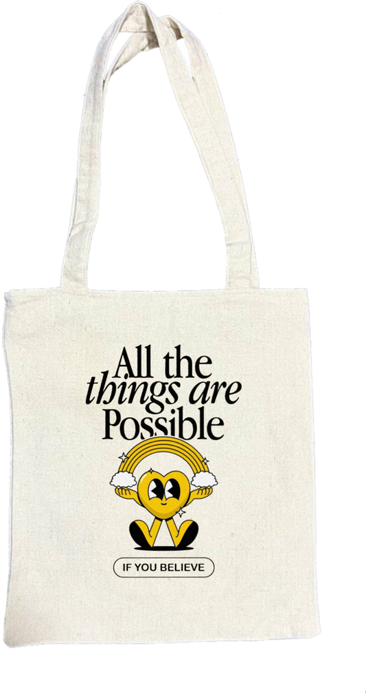 things are thAll the Possible tote bag beige 169