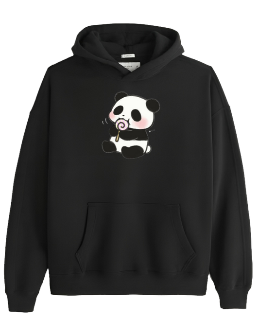 PANDA Oversize Hoodie Black 29