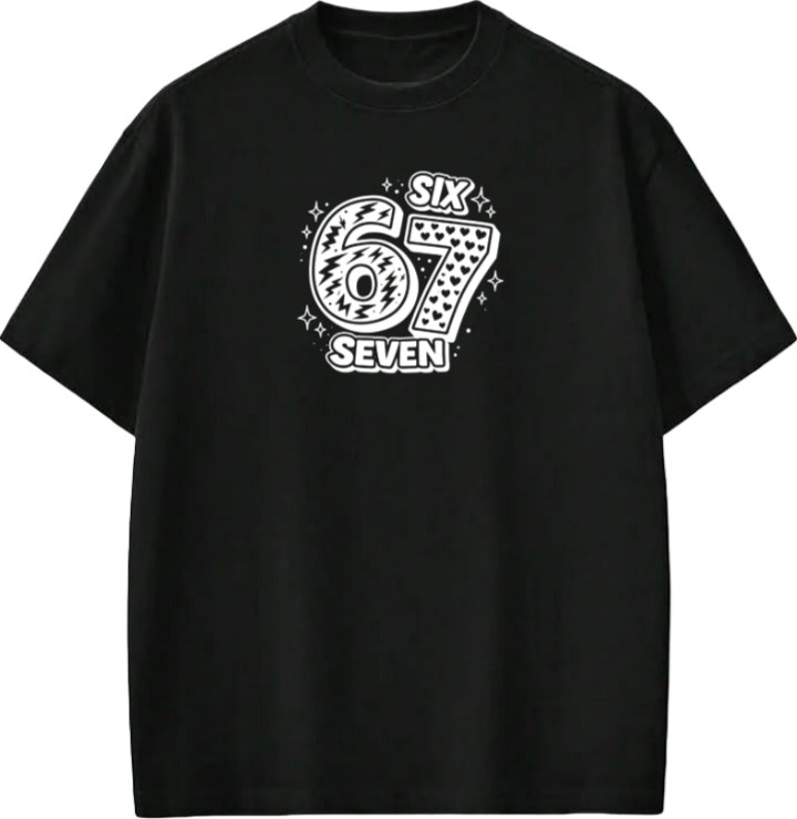 67 designs One Size t- shirt Black 29