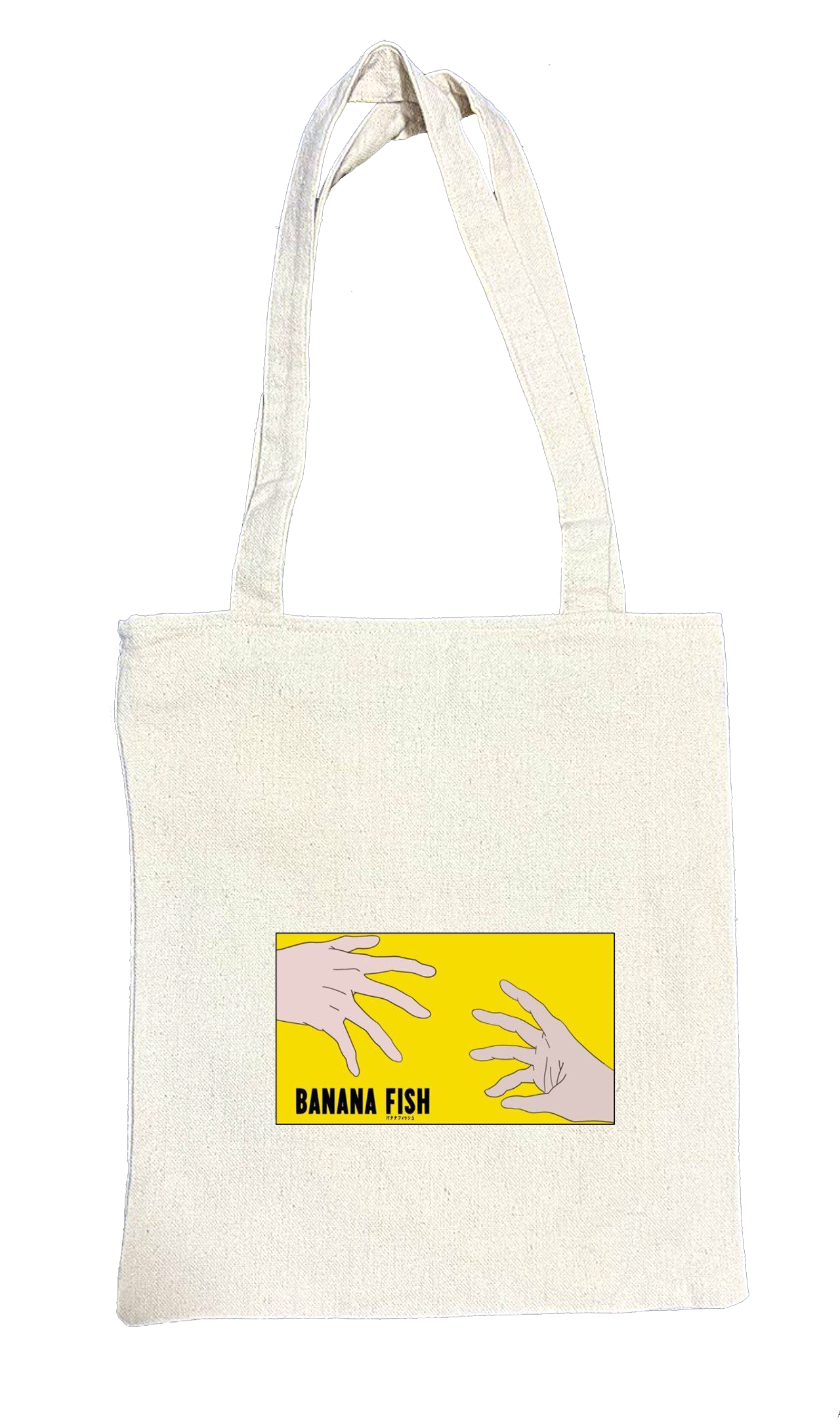 Banana fish tote bag beige 2