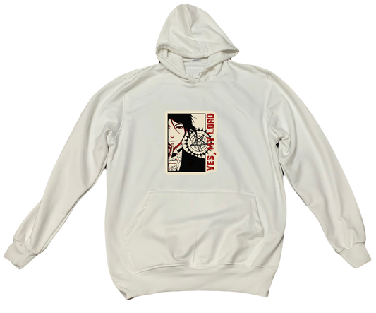 black butler One Size hoodie White 2