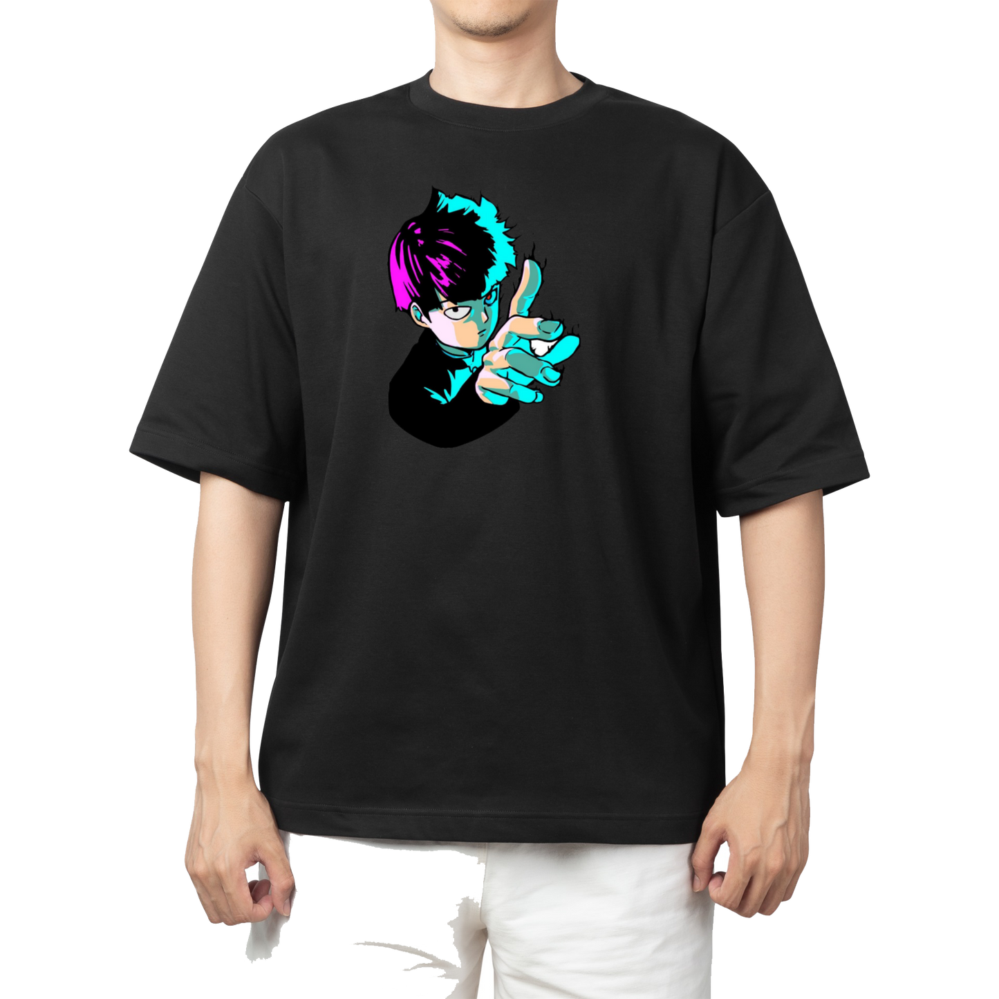 Mob Psycho 100 t- shirt One Size Black 2
