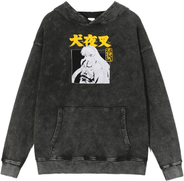 Inuyasha One Size hoodie Washed 2