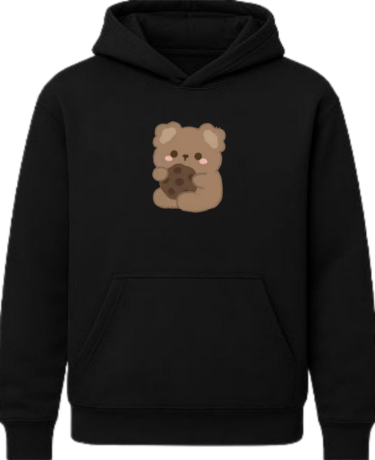 bear Oversize Hoodie Black Back 2