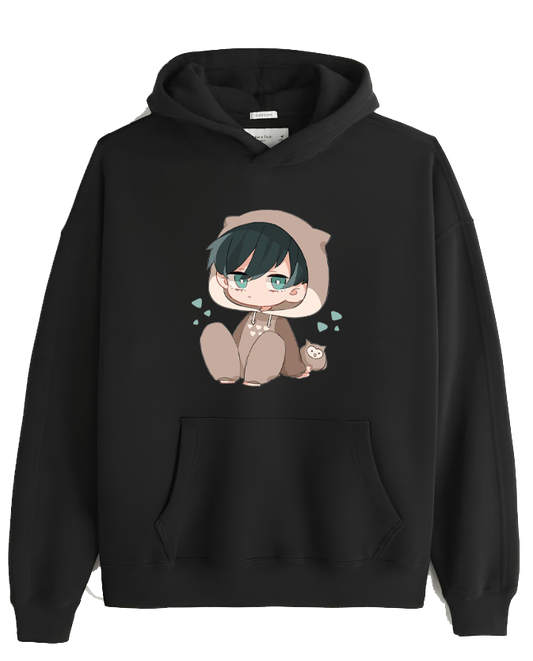 blue lock One Size hoodie Black 2