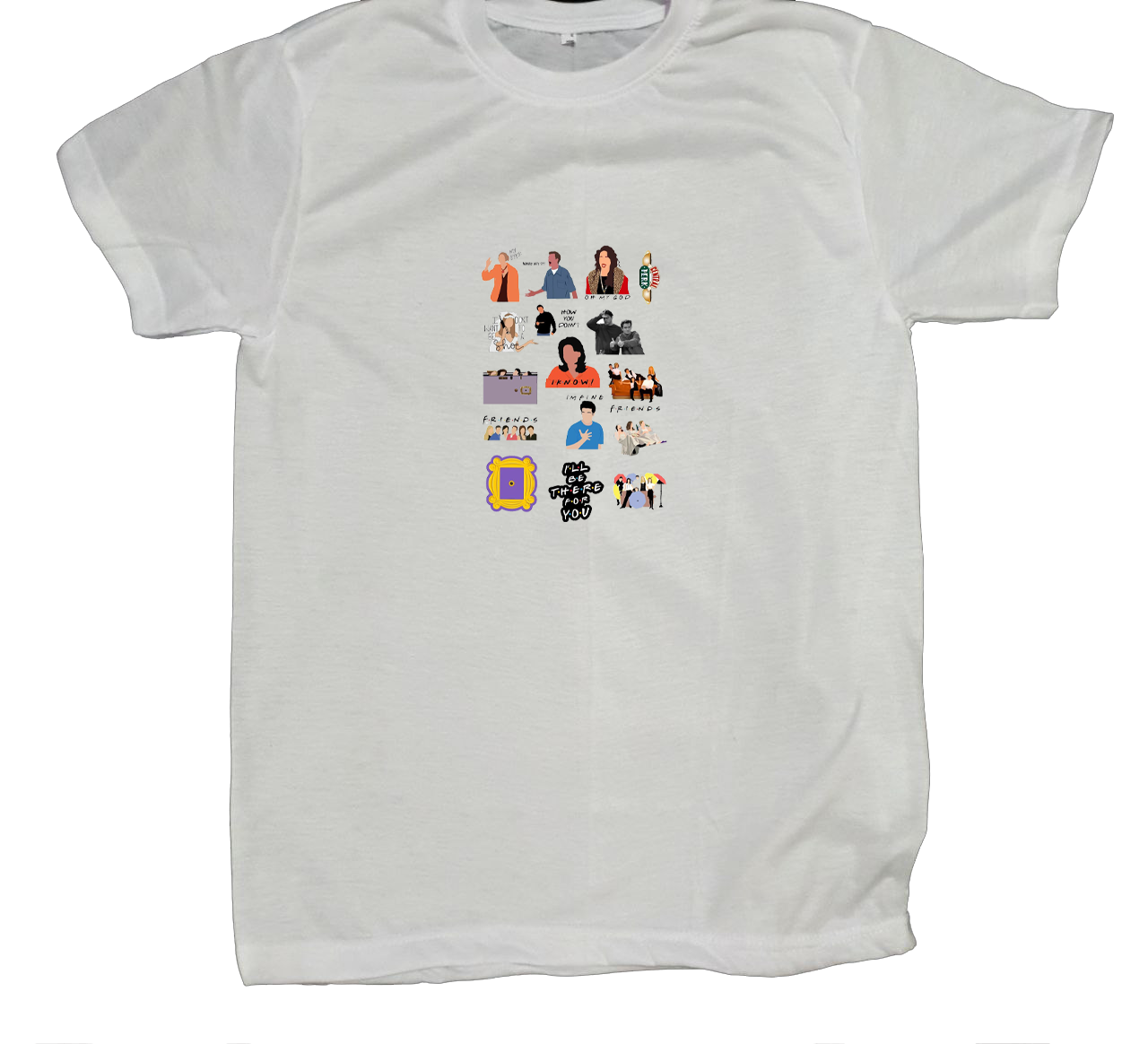 Friends t- shirt fat White 2