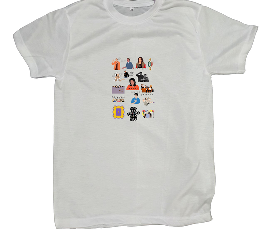 Friends t- shirt fat White 2
