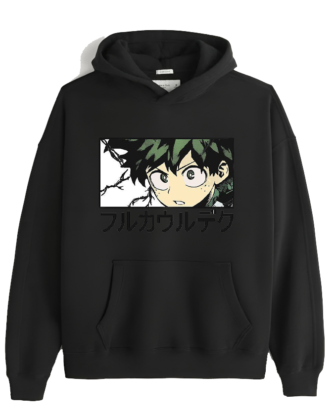 bnha  boku no hero academy One Size hoodie Black 9
