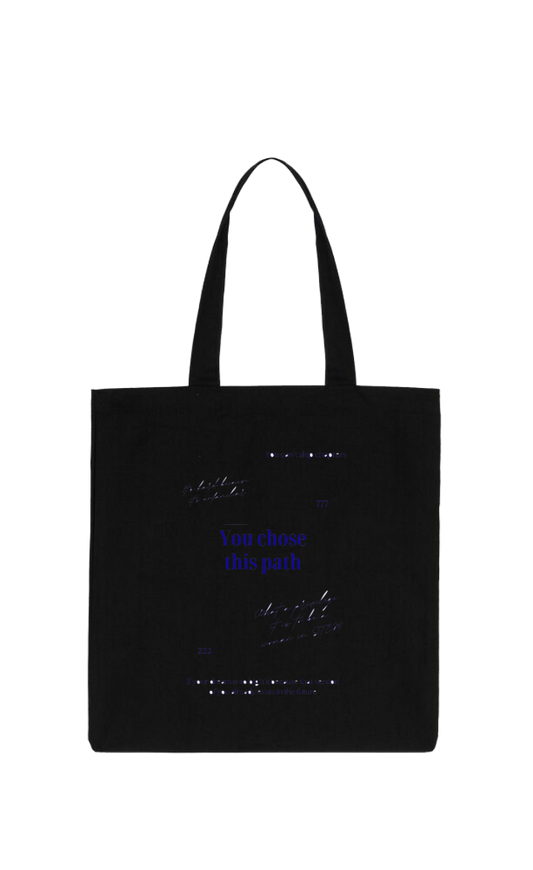You chose this path tote bag Black 188