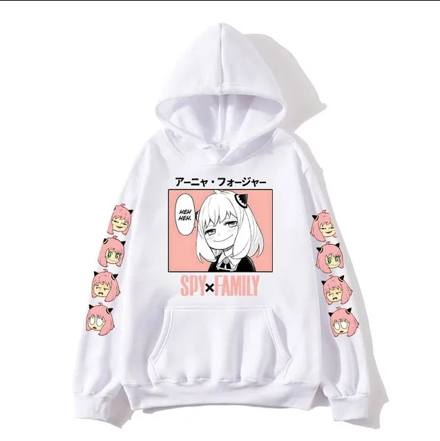 spy x family OverSize hoodie White  R 2