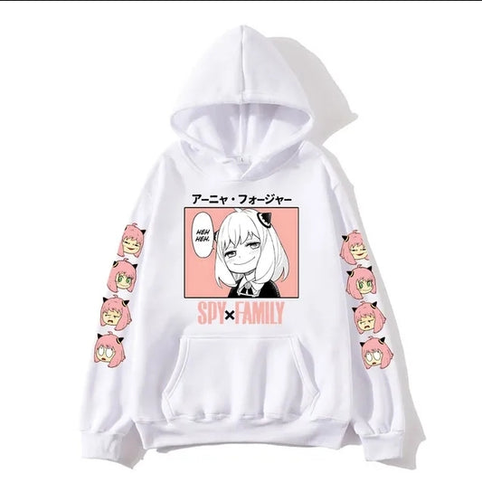 spy x family OverSize hoodie White  R 2
