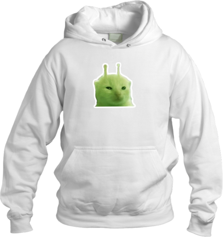 aliens Oversize Hoodie White 2