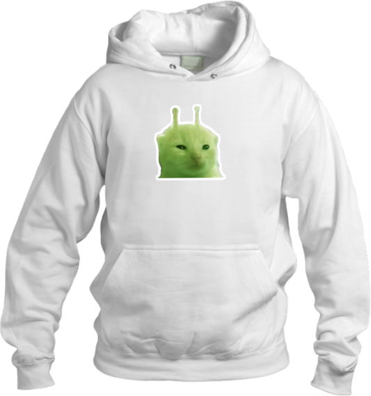 aliens Oversize Hoodie White 2